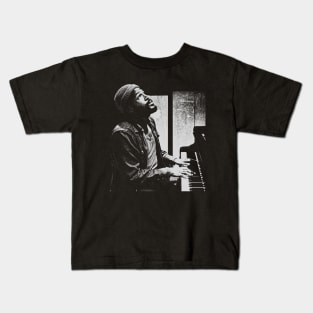 Marvin Gaye is Piono Song White Kids T-Shirt